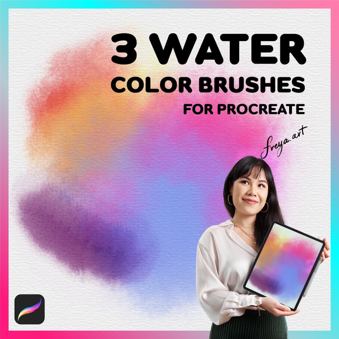 Watercolor Procreate Brushes | 3 Watercolor Brushes for Procreate ...