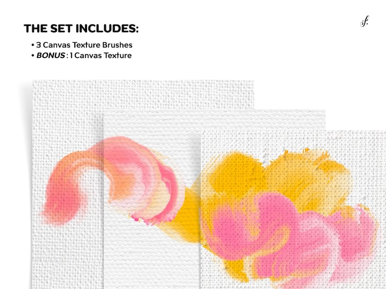 Canvas Texture Procreate Brushes | Oil Canvas Texture Pack of 3 Brushes ...