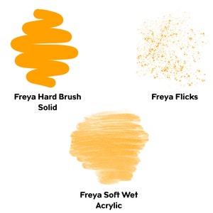 Procreate Brushes Set, Digital Brush Pack, 19 Freya's Illustration ...