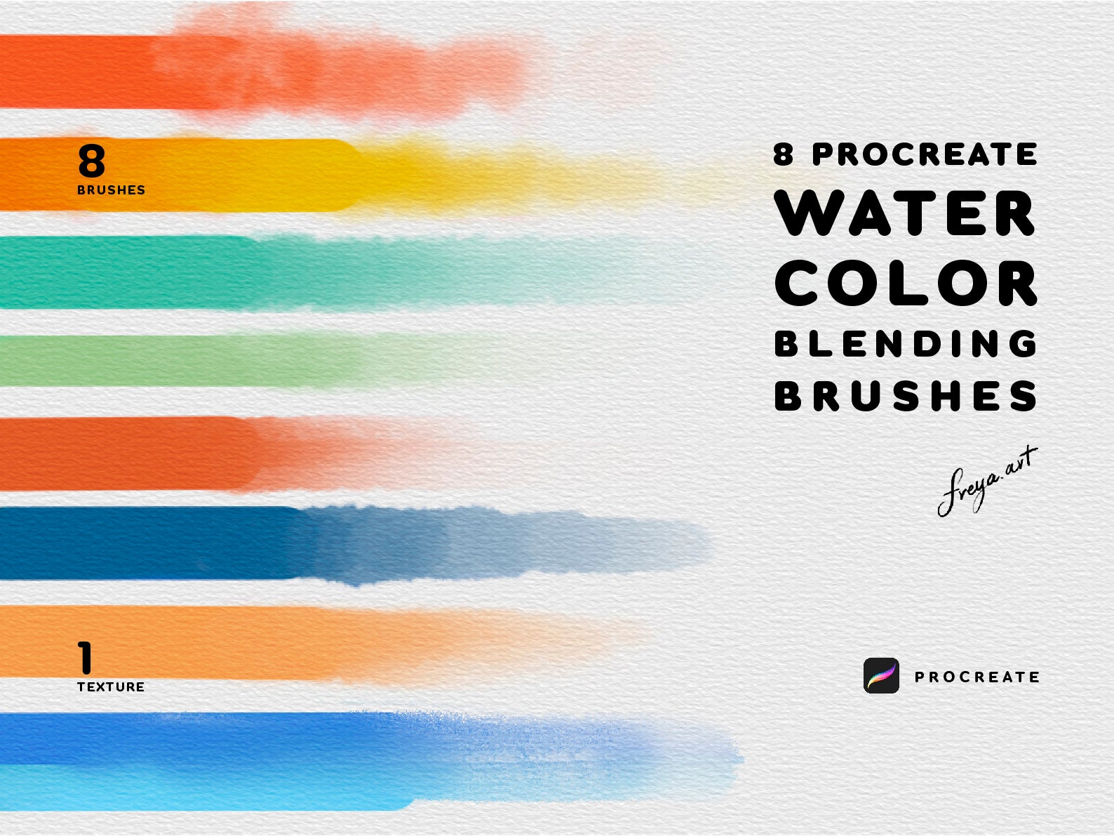 Blending Brush Procreate 8 Procreate Watercolor Blending Etsy UK