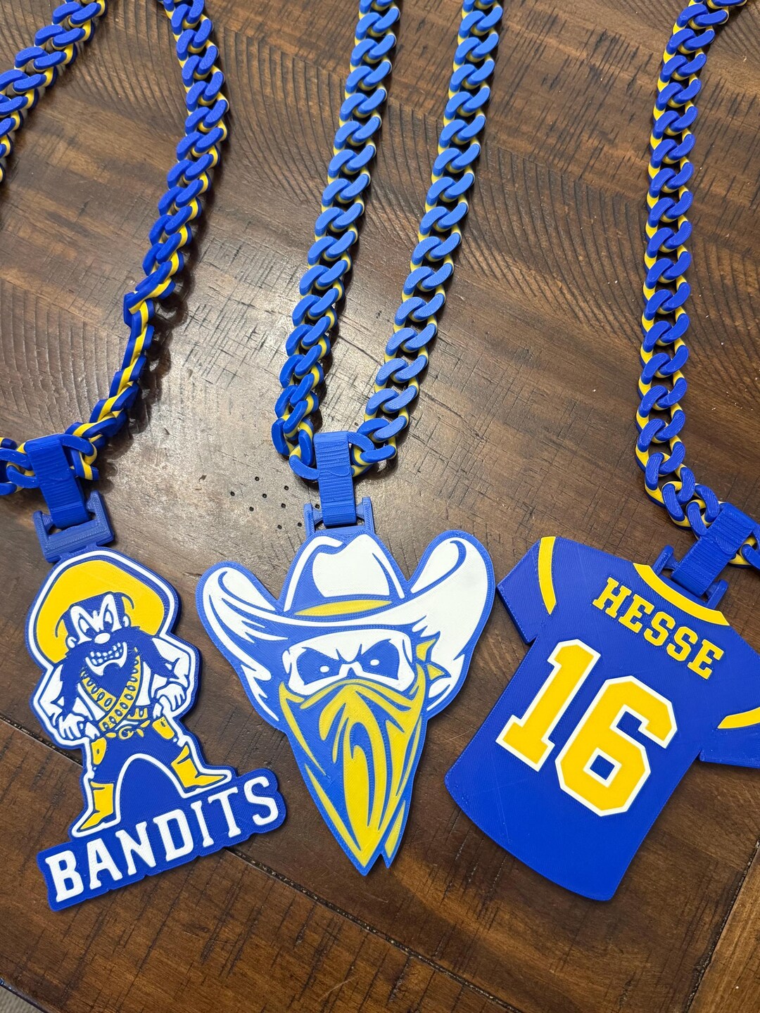 Custom Logo Rally Chain – Cuban Link Necklace With Team, Brand or ...