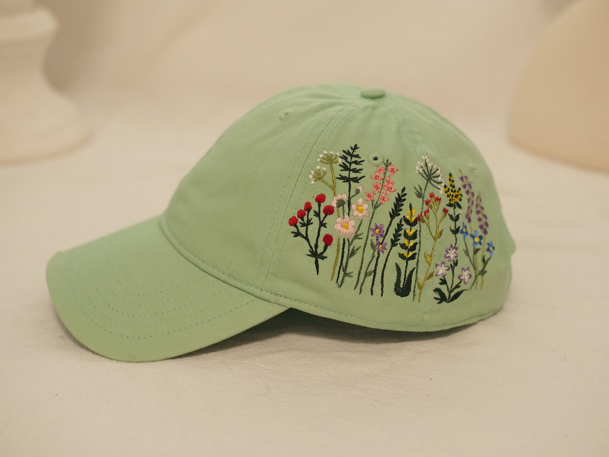 Women\'s Embroidered Baseball Cap Adjustable Soft Breathable Hats Elegant Floral Womens Floral Baseball Cap - Etsy main image 3
