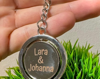 Personalized keychain – double-sided engraving | Gift idea made of stainless steel