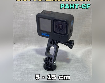 GoPro adapter extension holder made of uPAHT CF with carbon fiber and press-in nut as an accessory extension