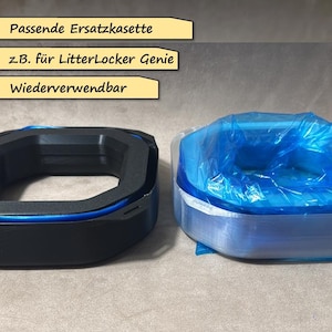 Refill and replacement cartridge for disposing of cat litter from the litter tray, e.g. suitable for Genie disposal bins from LitterLocker