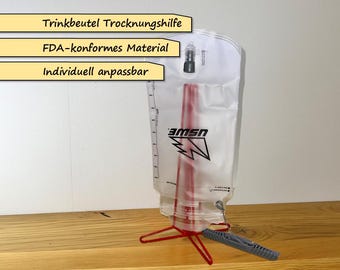 Drying aid for hydration bladder - especially for outdoor backpacks and cyclists the perfect accessory to dry the hydration bladder after cleaning