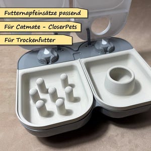 Feeding bowls bowl inserts to prevent cats from gulping dry food, suitable for CatMate automatic feeder