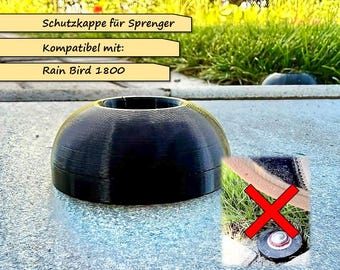 Protective cap suitable for Rain Bird sprinklers | Protects nozzle from garden lawnmowers, covers, drive-over protection, lawn sprinklers, pop-up sprinklers, accessories