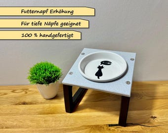 Ergonomic Raised Feeding Station for Cats