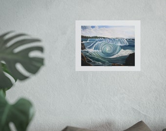 Giclée Fine Art Print "Wave Whorl" by James Noseworthy, 2023.