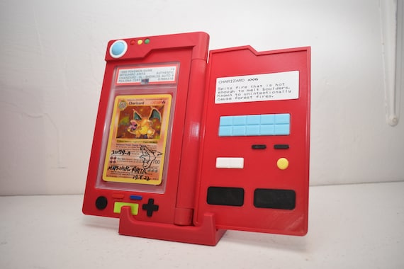 3D Printed Pokedex PSA, CGC or Beckett Slab Holder W/ Custom Sticker - Etsy 3D Printed Pokedex PSA, CGC or Beckett Slab Holder W/ Custom Sticker - Etsy