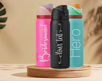Personalisierte benutzerdefinierte gravierte Owala FreeSip Wasserflasche 32 oz. Geburtstag Geschenk Einzigartiges Geschenk Buch Film Zitat Song Lyrik Vers Logo Nurse Travel