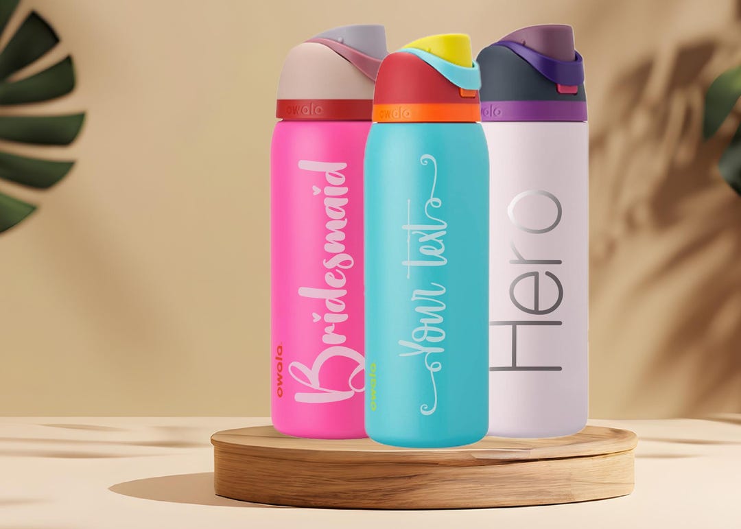 Personalized Custom Engraved Owala Freesip Water Bottle 40 Oz. Birthday ...