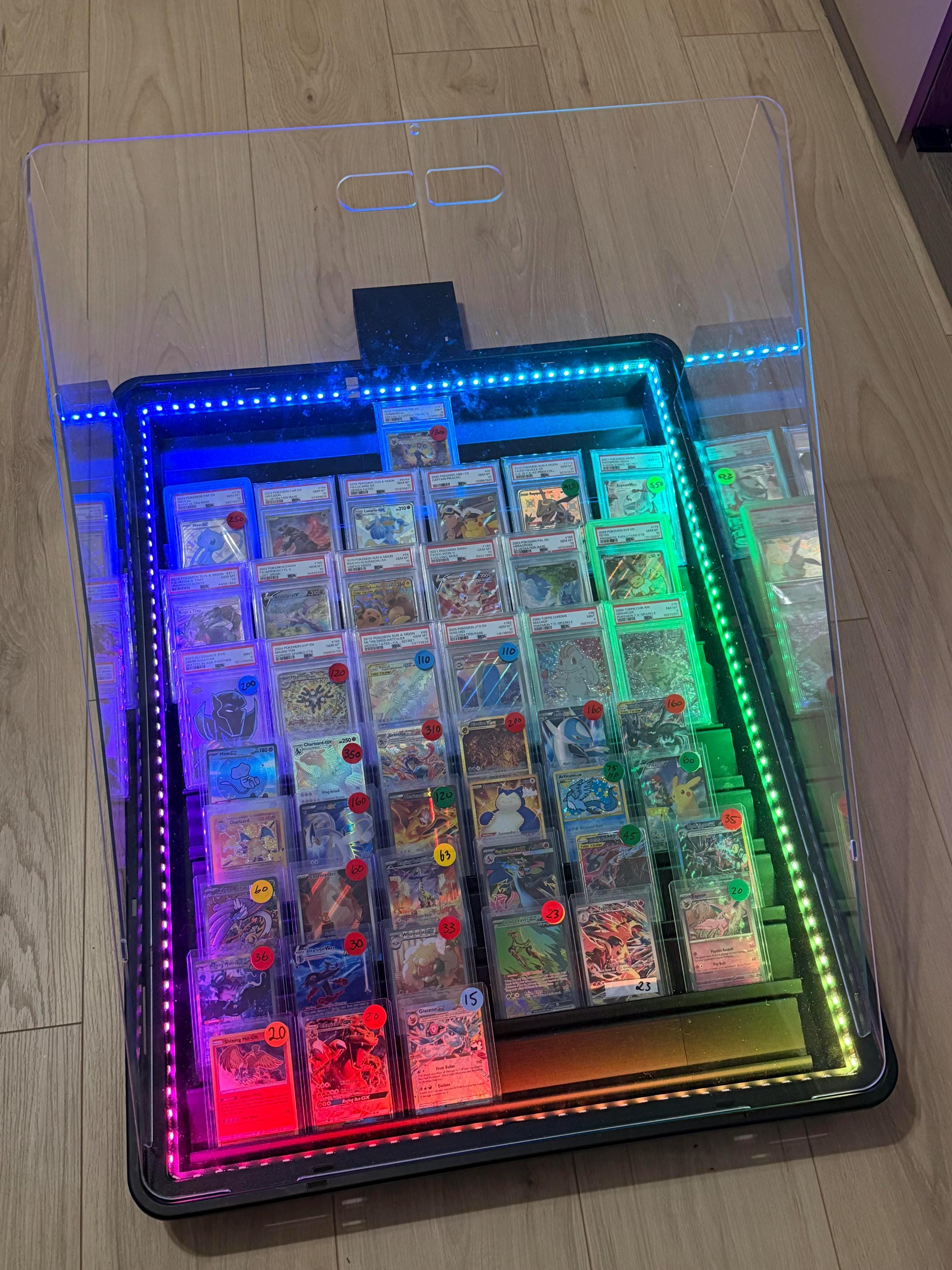 cardfight vanguard card sleeves Amazon.com: Sports Card Display Case Trade Show Display Case for TCG  Pokemon Trading Cards and Jewelry Table Top Display Hold Upto 52 Slabs Made  of Aluminum Acrylic Glass Anti Theft Lock Portable