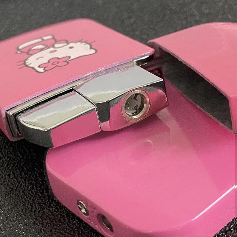 Pink Glittery Kawaii Sanrio Cute Lighter Pink Flame Y2k Etsy