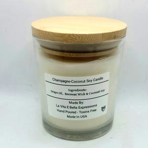 Sparkling Champagne Coconut Soy Candle