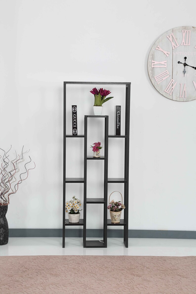 Marble Plant Stand Black Plant Holder 12 Tier Flower Pot Etsy