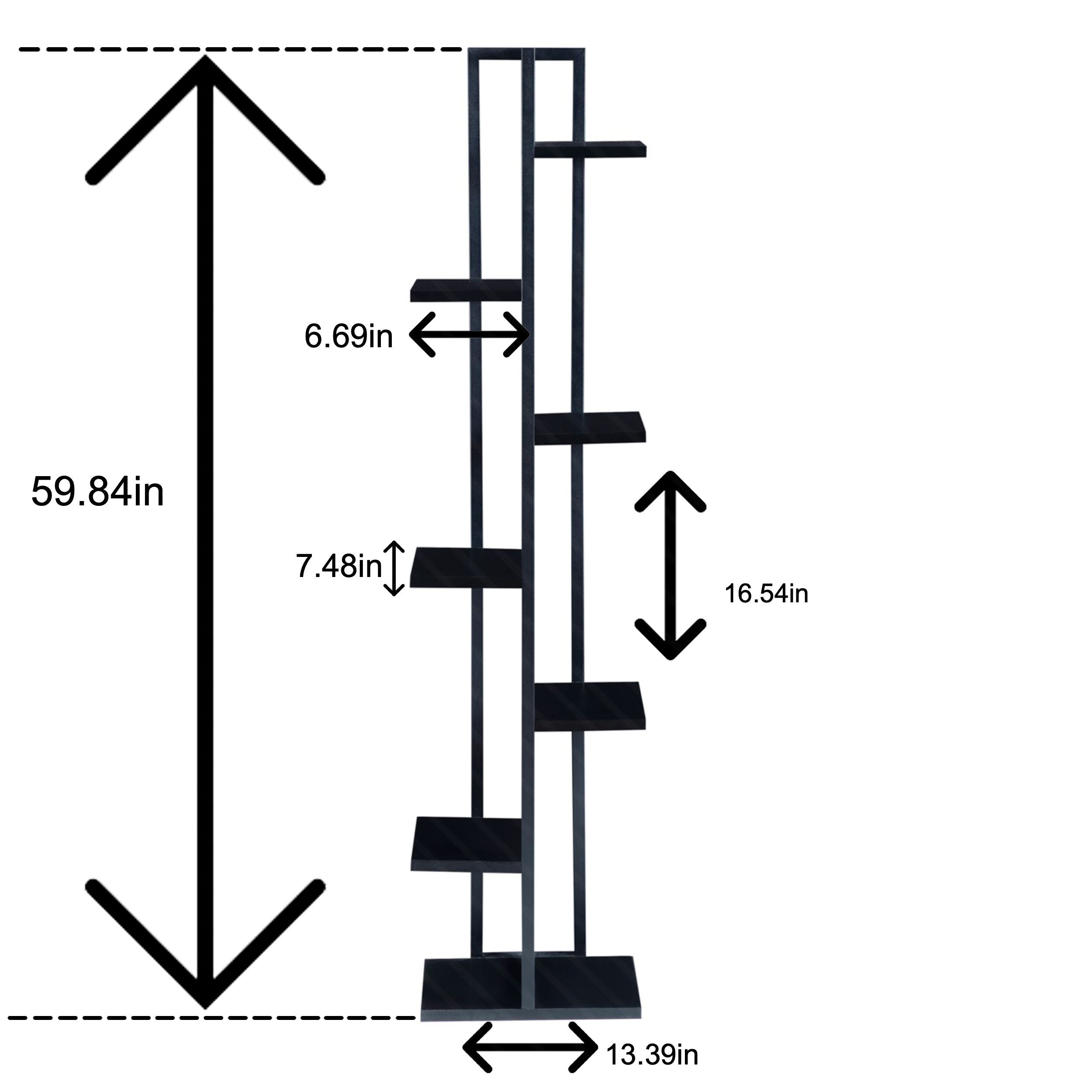 Wooden Black Plant Stand 6 and 7 Tier Plant Stand Outdoor Etsy Australia