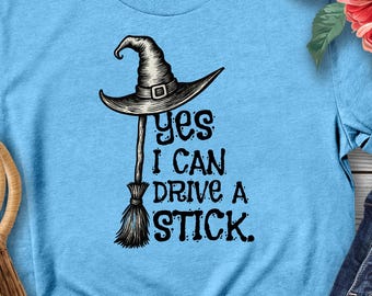 Funny Witch Halloween PNG: Broomstick Design (Digital Download)