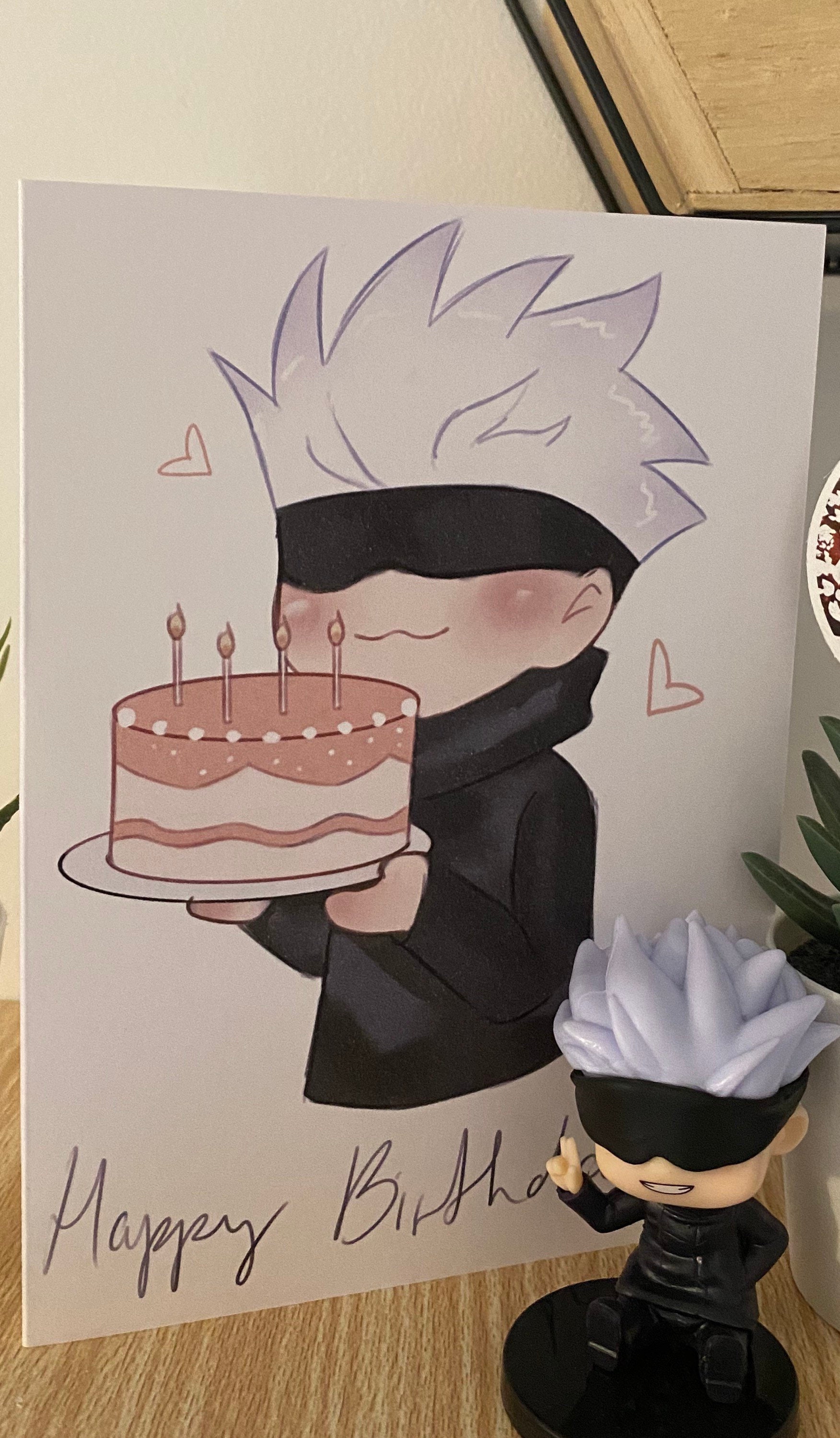 BIRTHDAY CARD Anime Gojo Satoru/ Gojo Birthday Gift, 53 OFF