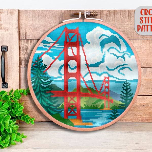 San Francisco Cross Stitch Etsy