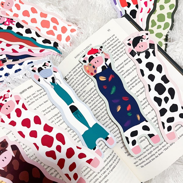 Wavy Cow Bookmarks