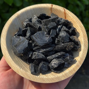 ONE Mini Raw Obsidian Chunk | raw crystals, black crystals, crystals for negativity