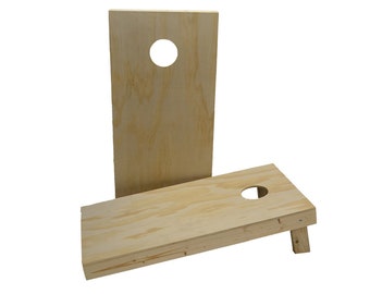 In Stock Non Painted Heavy Duty Wood 24" x 48" DIY Cornhole Board Game Set with Regulation Corn hole Bags