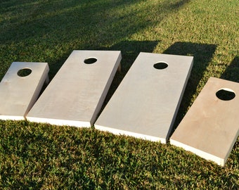 Ships Next Day | Sanded & Unfinished Raw Wood DIY 2x4 Framed Corn Hole Boards with corn filled bags | FedEx Insured Shipping