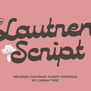 Lautren Script Font, Playful Font, Modern Font, Boho Font, Branding Font, Swash Font, Fonts for Cricut, Bohemian Fonts, Cricut Fonts