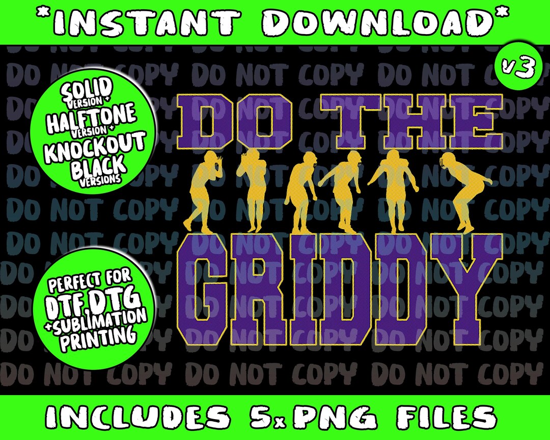 Do the Griddy Griddy Dance Football Png Bundle, Trending Png, Popular ...