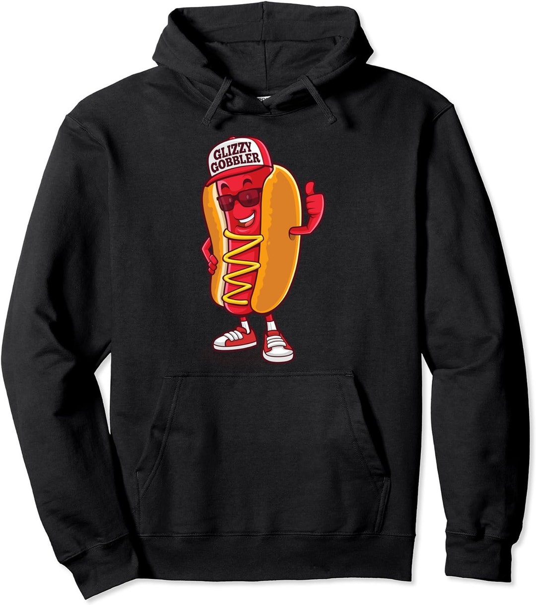 Funny Glizzy Gobbler Hot Dog Eating Meme Pullover Hoodie Etsy