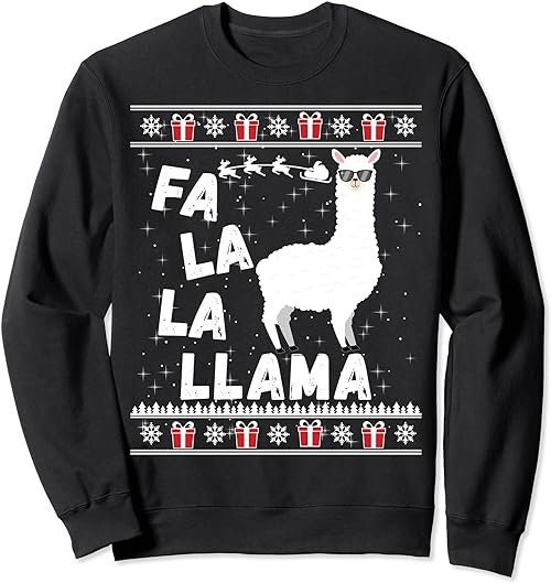 Mens llama christmas clearance sweater