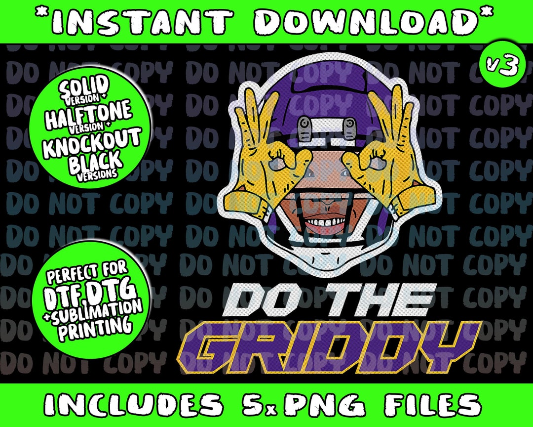 Do the Griddy Griddy Dance Football Funny Png Bundle, Trending Png