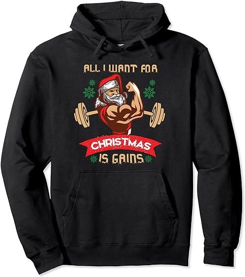 All I Want For Christmas if Gains Funny PitBull Dog Bodybuilding Fitness  Gift - All I Want For Christmas Is Gains - Tapestry
