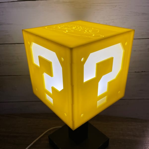 Question sign Block night lamp with remote control | LED lamp | desk lamp | night lamp inspirited