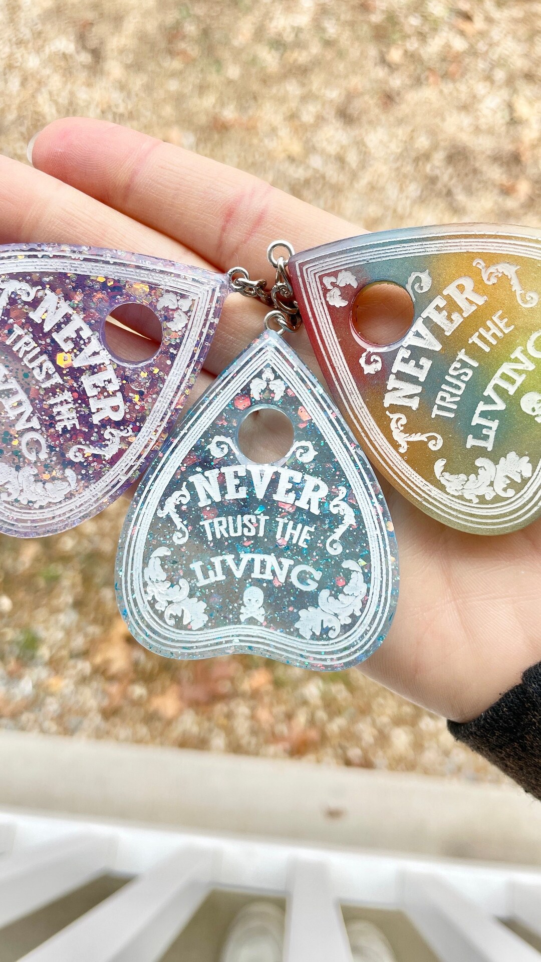 Planchette Keychains 1 Pc Gothic Keychains Gifts for Witches Etsy