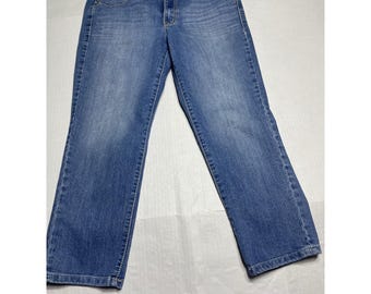 Jeans Nine West Vintage America Collection da donna, taglia 10/30, blu, gamba dritta.