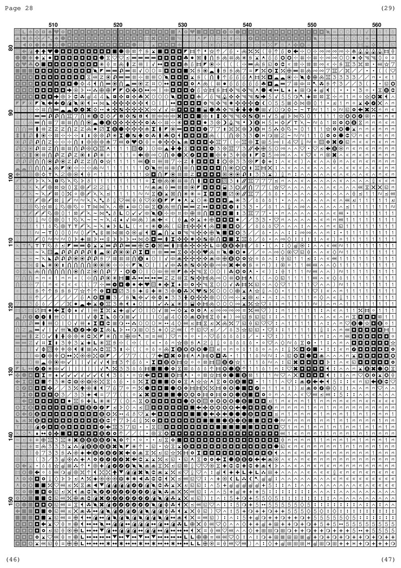 Cartoon Cross Stitch Pattern / Large Cross Stitch Pattern / Etsy