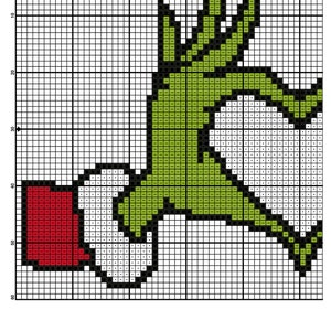 Grinch Cross Stitch Pattern / Christmas Cross Stitch Pattern / - Etsy