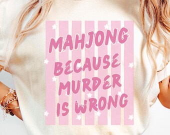 Mahjong Shirt, Funny Comfort Colors Mahjong Tee, Game Night Gift for Her, Gift for Mahjong Lover, Mahjong Player Tee, Mahj TShirt