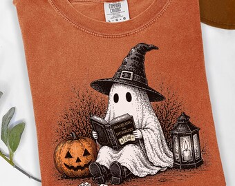 Halloween Mahjong Shirt, Funny Ghost Reading Mahjong for Dummies Tee, Spooky Game Night Gift for Her, Mahjong Player Tshirt,