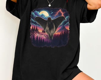 Retro Cryptid Shirt, Comfort Colors Horror Shirt, Paranormal Gift For Cryptid Lovers, Dark Folklore TShirt, Vintage Monster Meme Graphic Tee