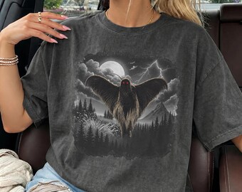 Cryptid Shirt, Gothic Horror Tee, Cryptid Lovers Gift, Dark Folklore Shirt, Comfort Colors Vintage Monster Graphic Tee