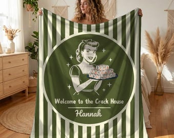 Personalized Mahjong Blanket, Mahjong Gift Ideas, Custom Blanket Throw for Mahjong Player, Game Night Hostess Gift