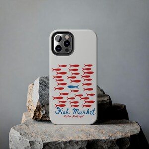 Sardine iPhone Case, Retro Tinned Fish iPhone Case, La Dolce Vita Phone Case, iPhone 16 Case, Protective Phone Cases, Summer iPhone Case