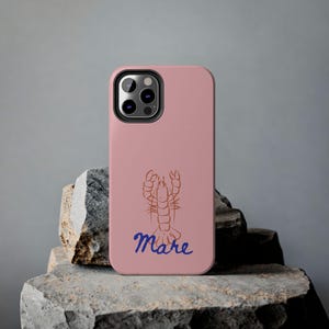 Lobster iPhone Case, Retro Lobster Fish iPhone Case, La Dolce Vita Phone Case, iPhone 16 Case, Protective Phone Cases, Summer iPhone Case