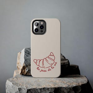 Croissant iPhone Case, French Croissant iPhone Case, Cute Croissant Phone Case, iPhone 16 Case, Protective Phone Cases, Summer iPhone Case