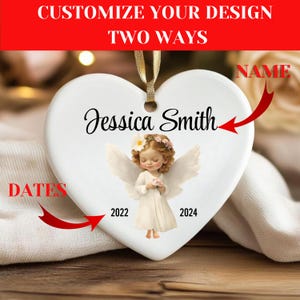 Personalized Baby Memorial Ornament, Sympathy Gift, Miscarriage Ornament, Infant Loss, Stillbirth Keepsake, Custom Baby Miscarriage, Baby