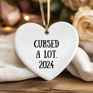 Secret Santa Ornament, Funny Ornament, Funny Christmas Ornament, Gag Gift, 2024 Ornament, Coworker Gift, Christmas Ornament